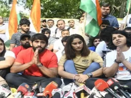 Wrestlers Protest