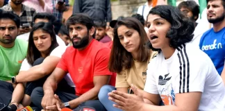 Wrestlers Protest Against WFI