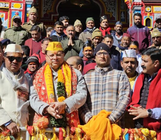 CM Dhami Visit Badrinath