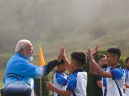 PM Modi Plays Footbal
