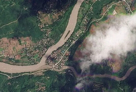 Nepal border lake